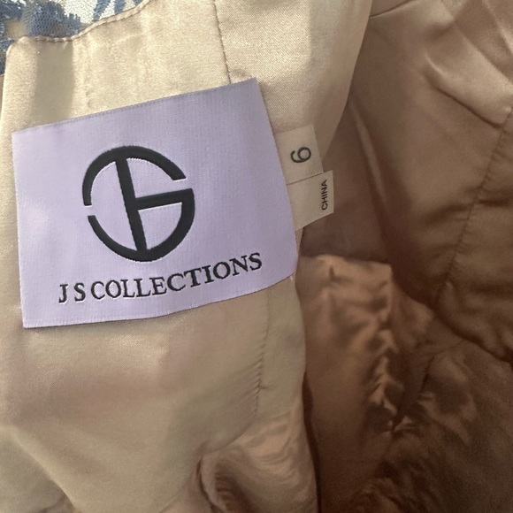 Brand New JS Collections Floral Embroidered Evening Gown - Picture 8 of 10